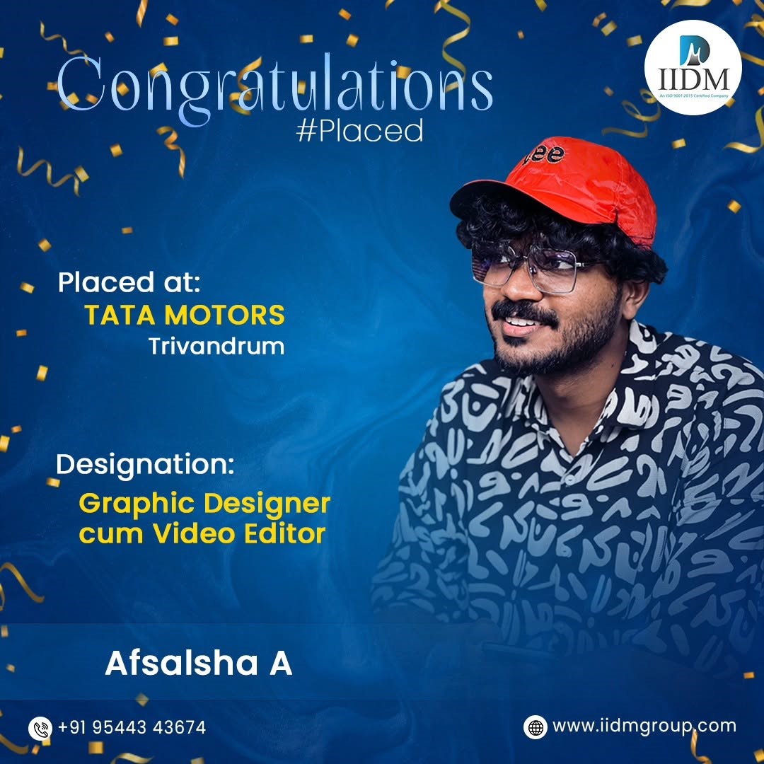 Enroll in IIDM's Multimedia Course in Trivandrum and master graphic design, video production, animation, and more. Learn hands-on from industry professionals and start your creative career today.