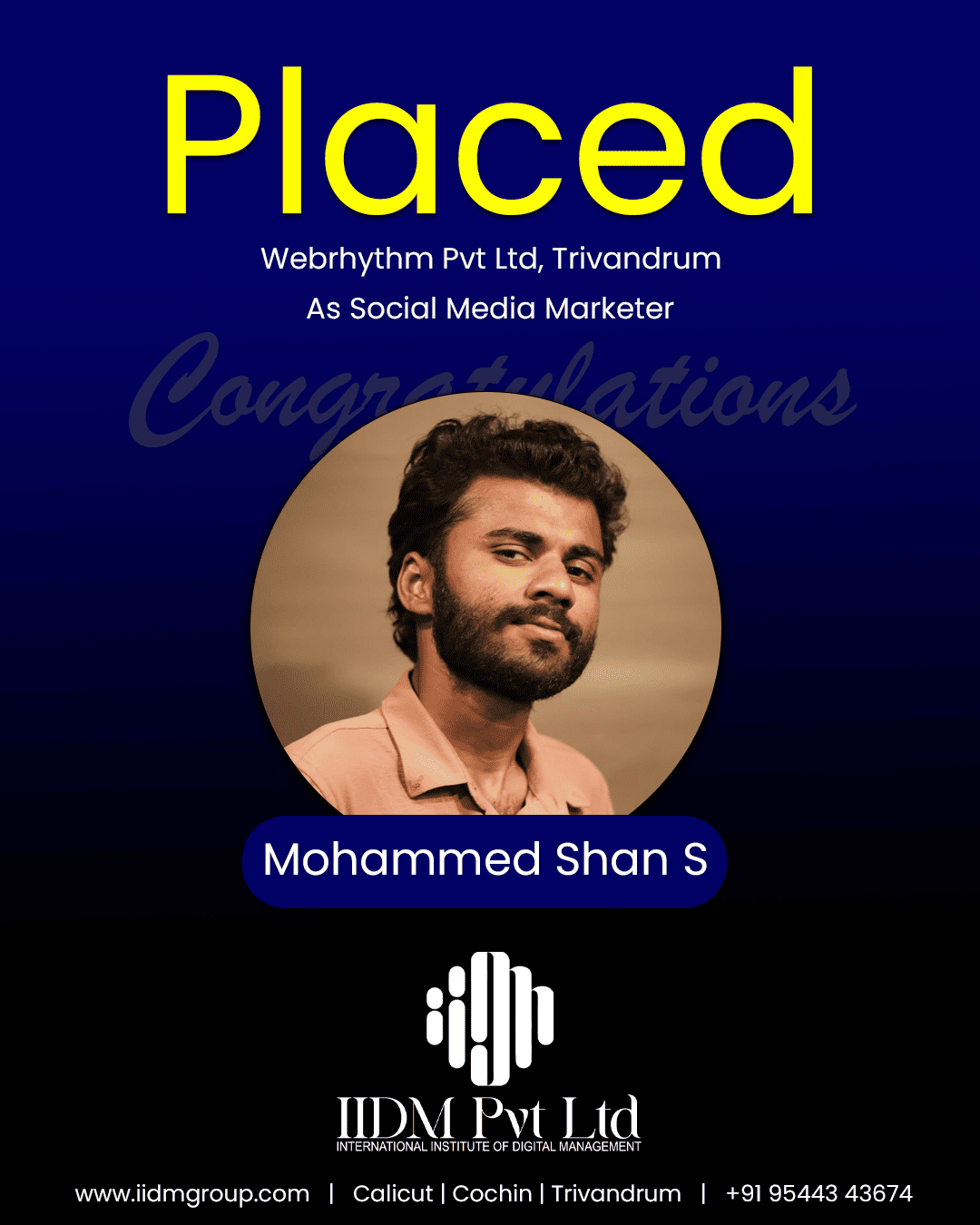 Mohd Shan - IIDM Placement