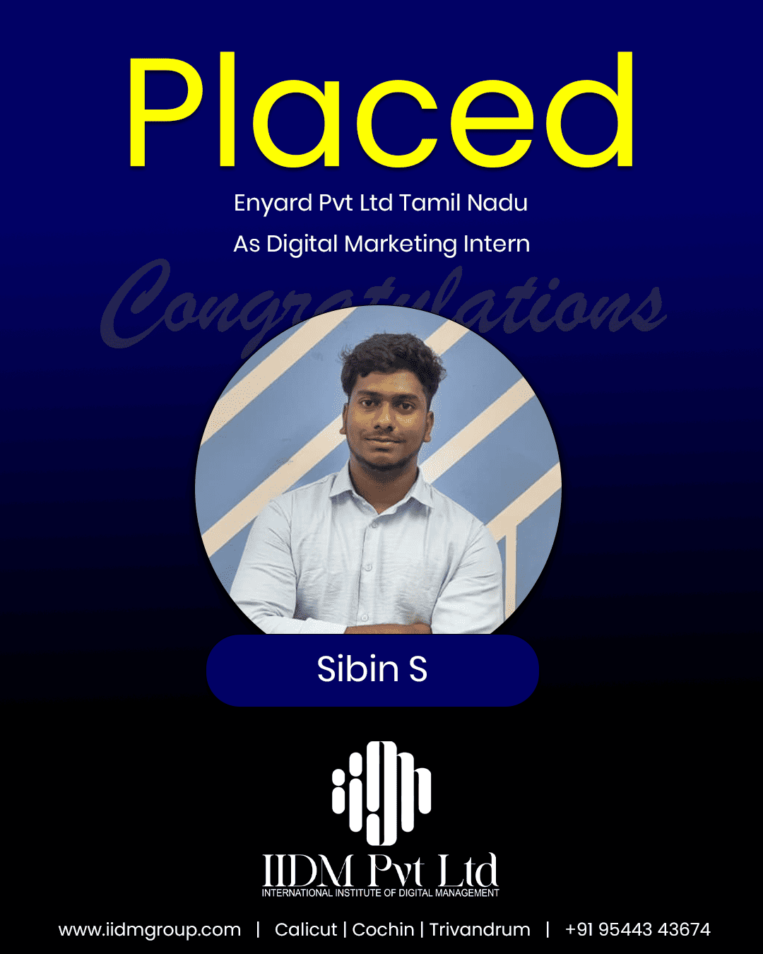 Sibin - IIDM Placement